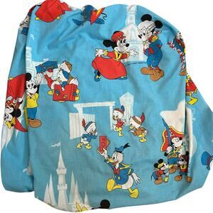 Vintage Walt Disney Productions Mickey Frontierland Fitted Sheet 60s/70s Kidcore